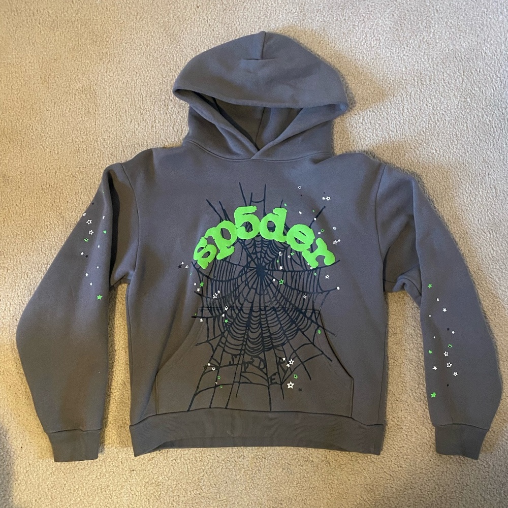 Slate Grey Sp5der Hoodie